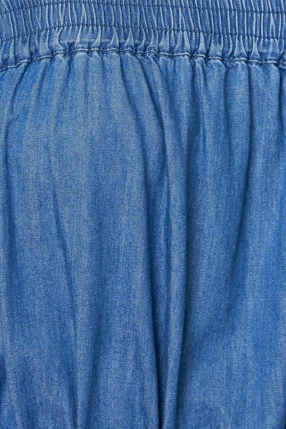 TRUDIE TIERED MAXI DRESS - BLUE CHAMBRAY