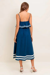 SANDY MIDI DRESS - NAVY
