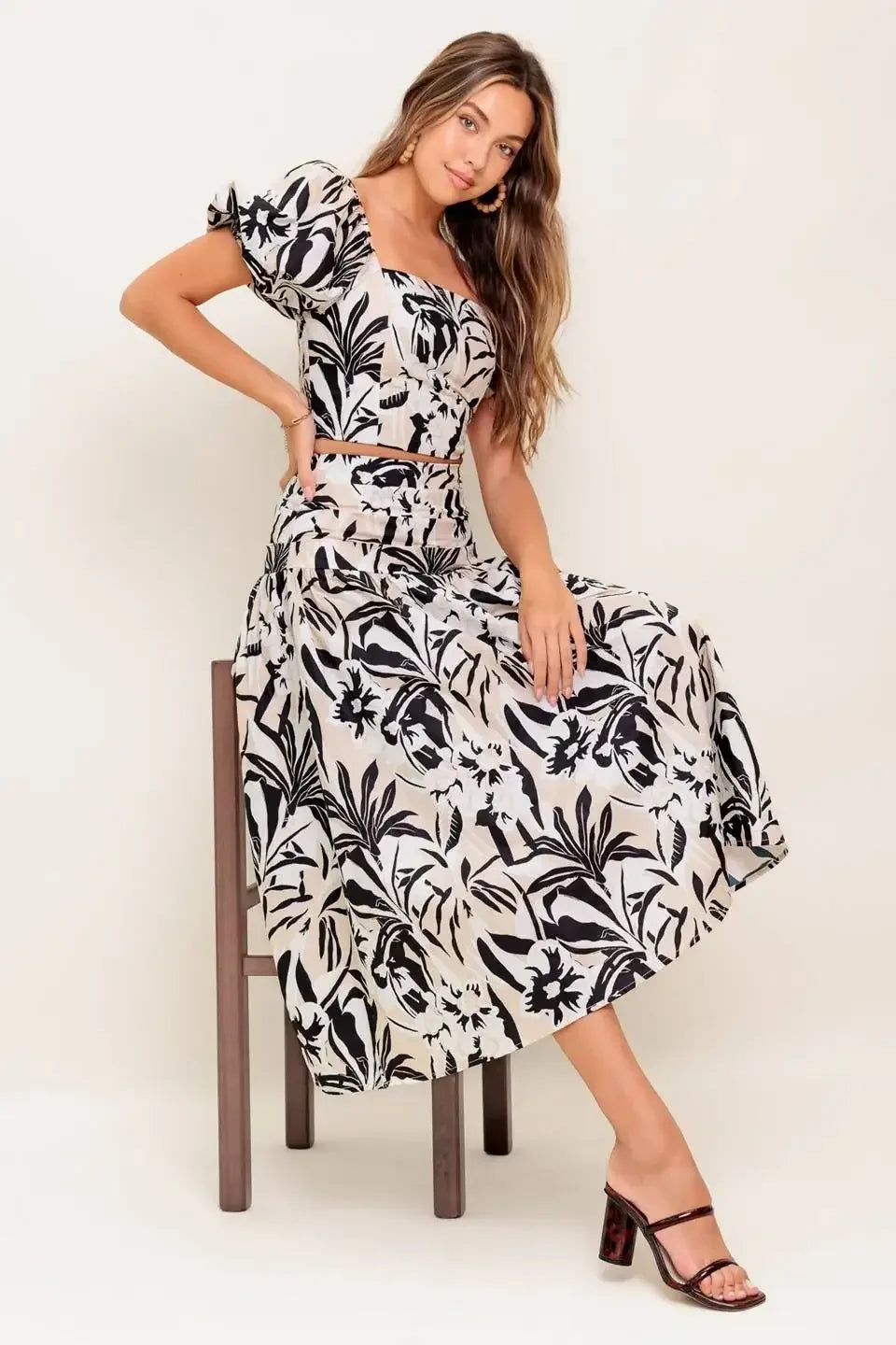 MILA ISLAND INSPIRED TOP & SKIRT SET